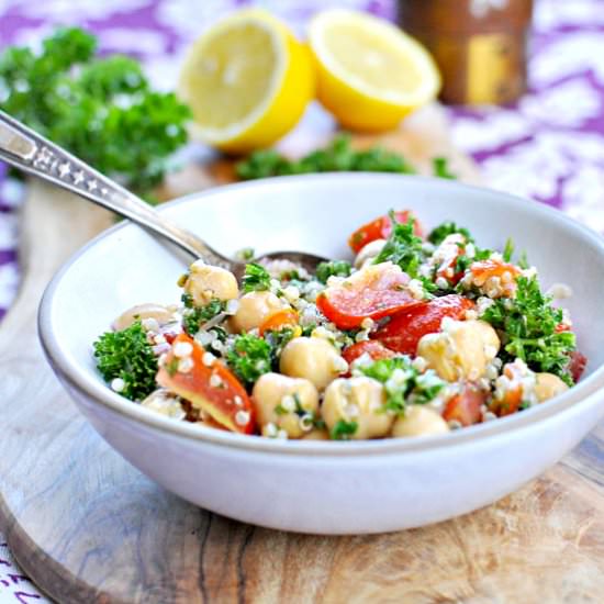 Quinoa + Chickpea Tabbouleh