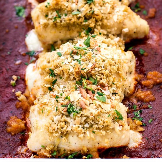 Chicken Parmesan Roll-Ups