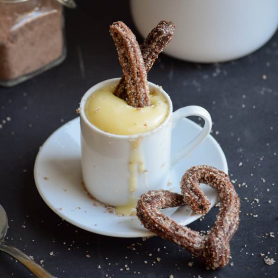 Chocolate Churros+White Chocolate
