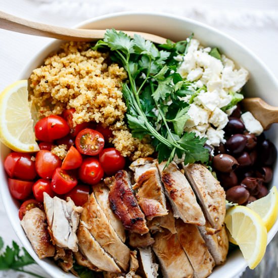 Balsamic Chicken and Lemon Quinoa