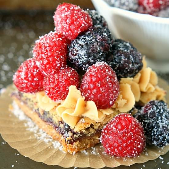 Peanut Butter Jelly Cookie Bars