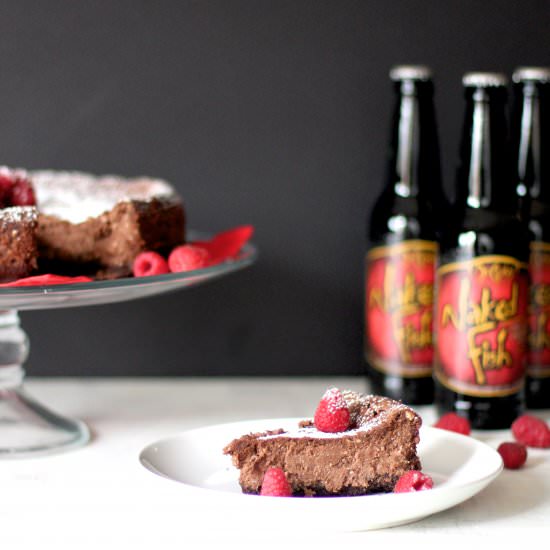 Choc. Raspberry Stout Cheesecake