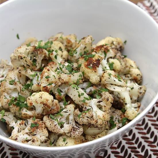 Roasted Cauliflower with Za’atar