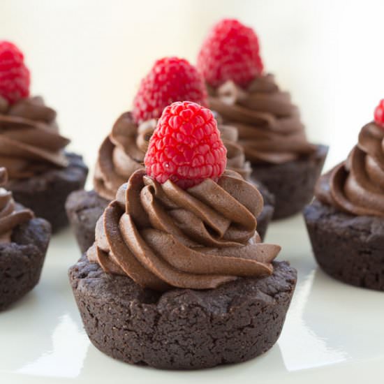 Dark Chocolate Cookie Cups