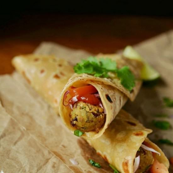 Rajma Tikki Wrap