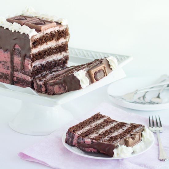 Dark Chocolate Cherry Cake