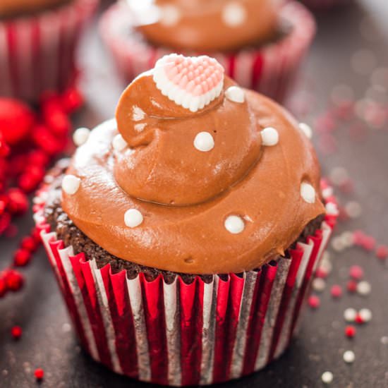 Double Chocolate Coconut Cupcakes