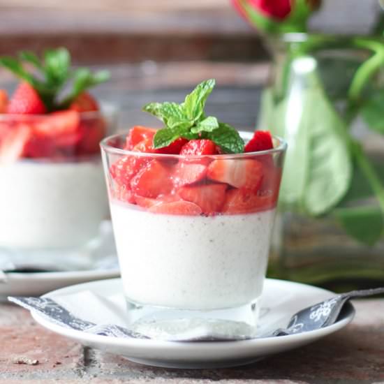 Vanilla Bean And Honey Kefir Panna