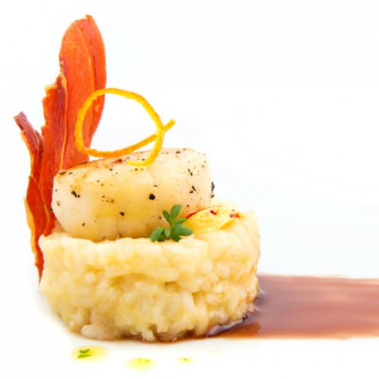 Risotto with Scallops and Oranges