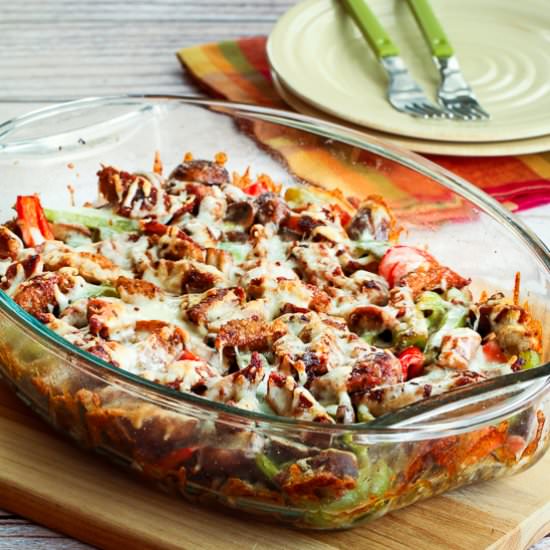 Sausage and Peppers Bake
