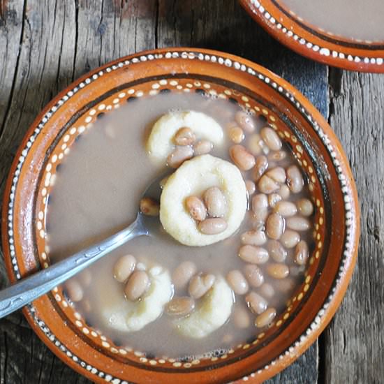 Mexican Bean Soup + Masa Dumplings