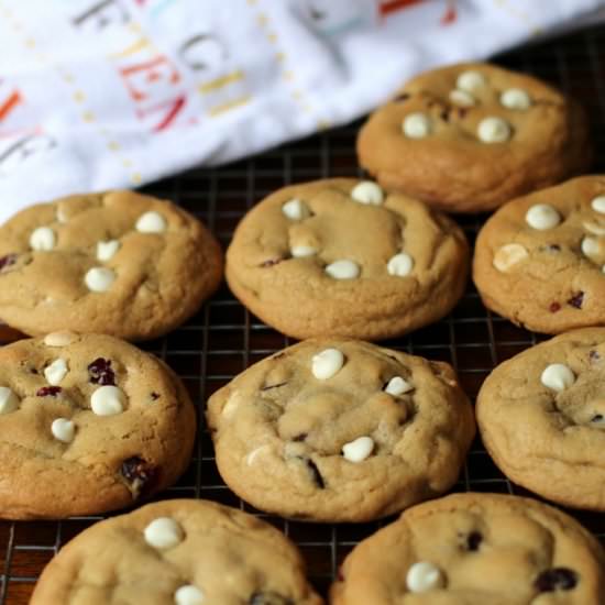 Cherry & White Choc Chip Cookies