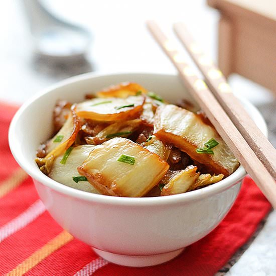 Napa Cabbage Stir Fry