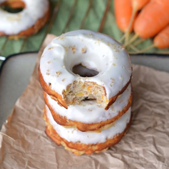 Coconut Flour Carrot Cake Donuts