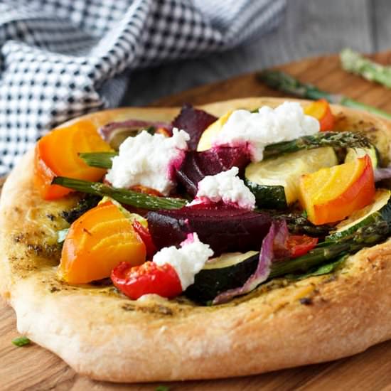 Rustic Veggie Pizza