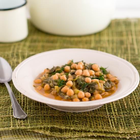 Chickpea Spinach Stew