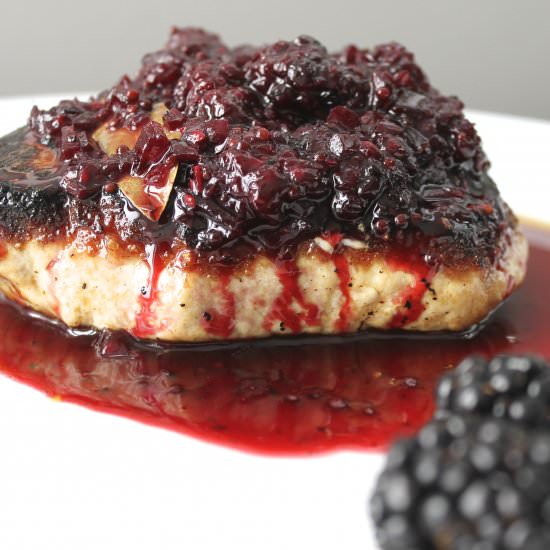 Pork Chops with Blackberry Chutney