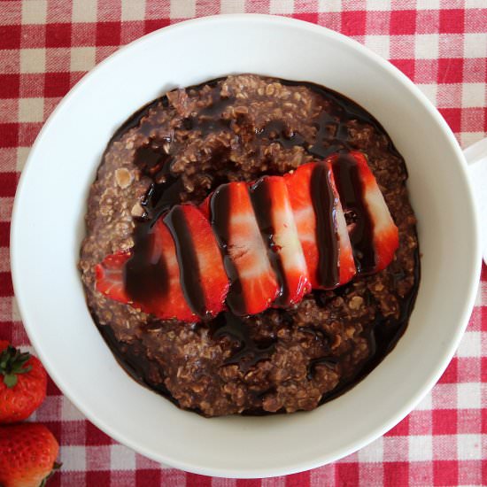 Strawberry Hot Chocolate Oatmeal