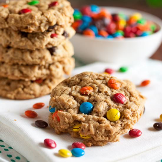 PB Oatmeal Monster Cookies