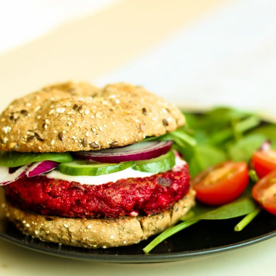 Beetroot Veggie Burger