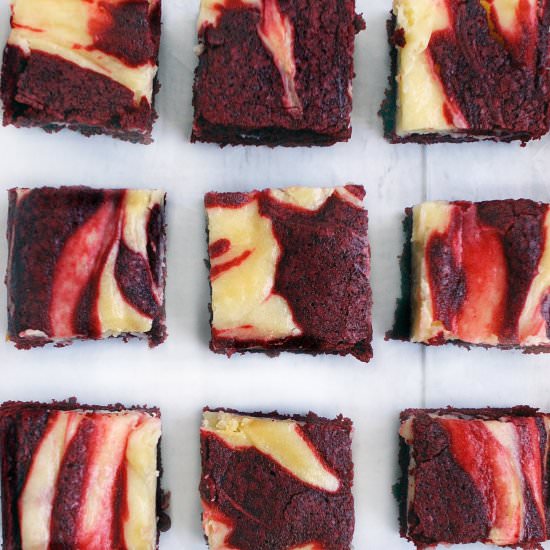 Red Velvet Cheesecake Brownies
