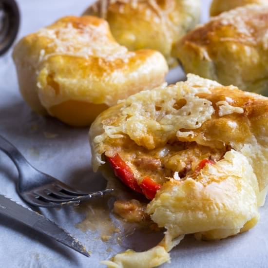 Puff Pastry Bell Pepper Poppers