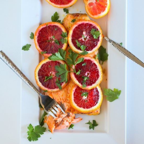 Ginger Orange Glazed Salmon