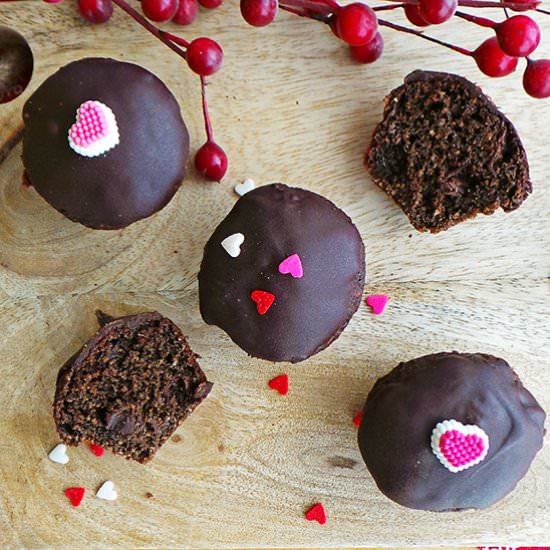 Banana Chocolate Mini Muffins