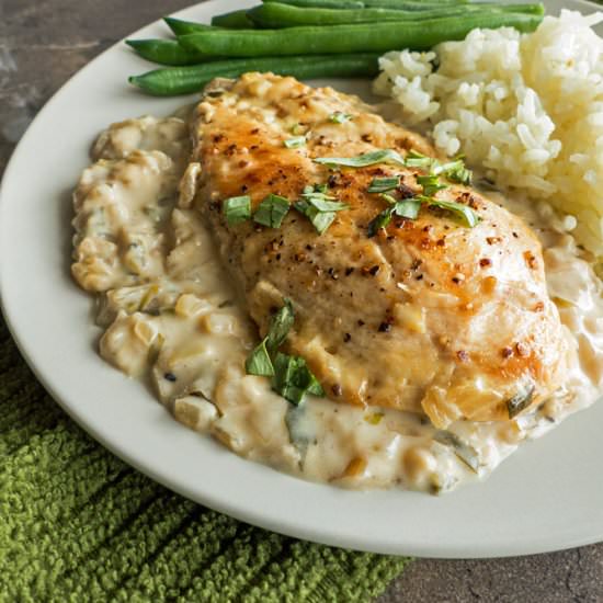 Creamy Tarragon Wine Sauce Chicken
