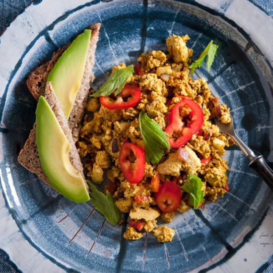 Tofu Scramble, Indian Way