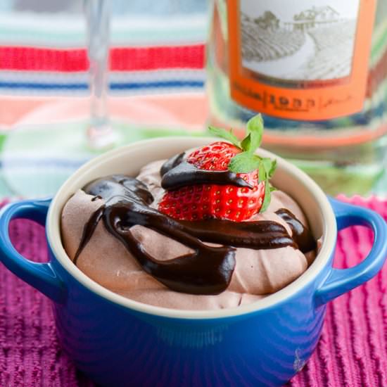 Strawberry Chocolate Mousse Brownie