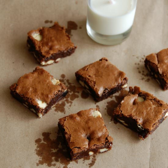 Cherry and White Chocolate Brownies