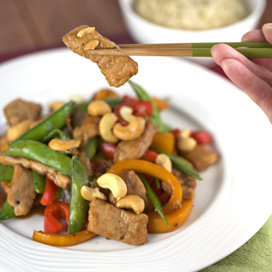 Pork Stir Fry With Sugar Snap Peas