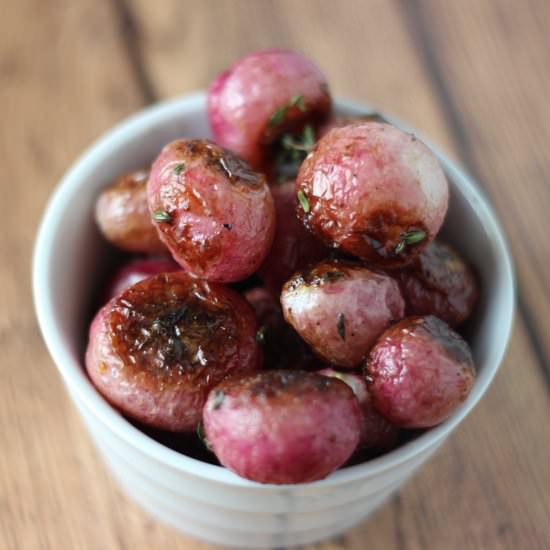Roasted Radishes with Thyme