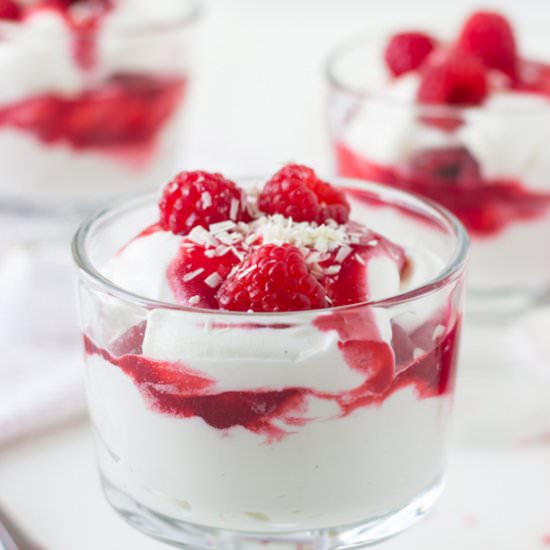 White Chocolate Raspberry Mousse