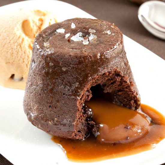 Salted Caramel Lava Cakes