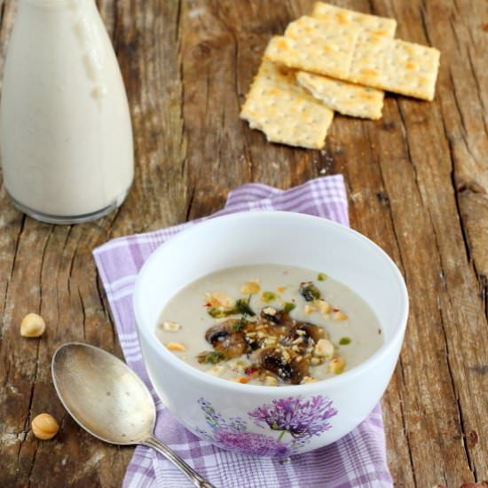 Parsnips Cream,with hazelnuts
