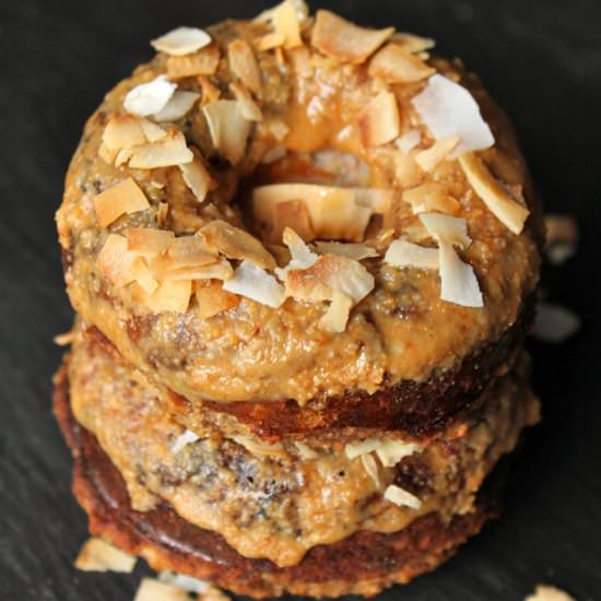Toasted Coconut Banana Bread Donuts