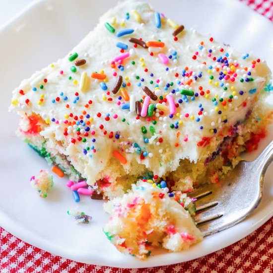 Funfetti Sheet Cake