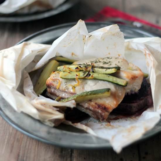 Fish & Veggies En Papillote