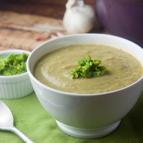 Sunchoke & Artichoke Soup