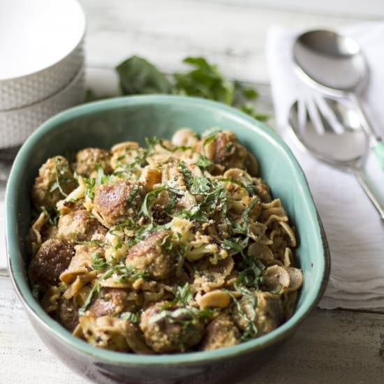 Roasted Cauliflower Pasta