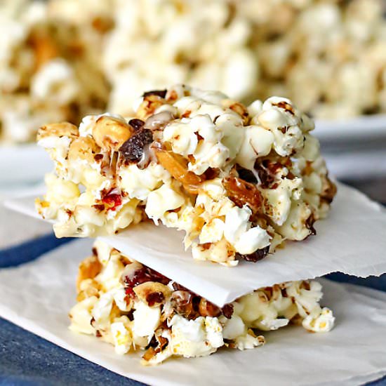 Marshmallow Popcorn Bars
