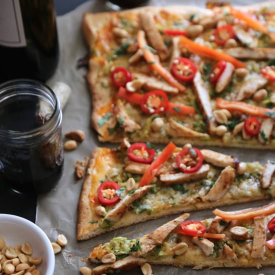 Brussels Sprout Thai Pizza