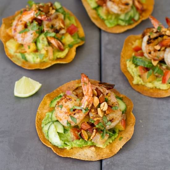 Thai Shrimp Tostadas