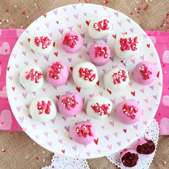 Red Velvet Oreo Truffles