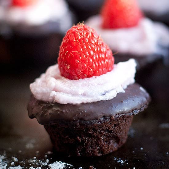 Mini Mocha Cupcakes (GF, V)