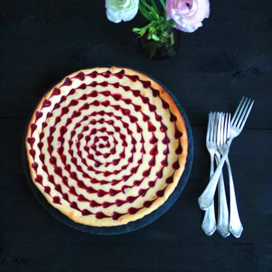 White Chocolate Raspberry Cheesecake