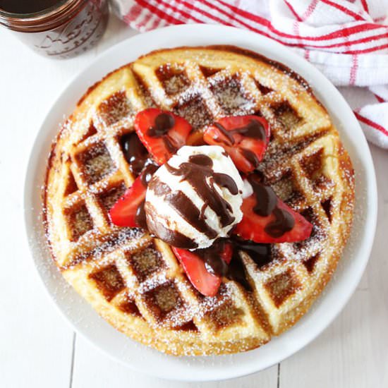 Yeasted Belgian Waffles