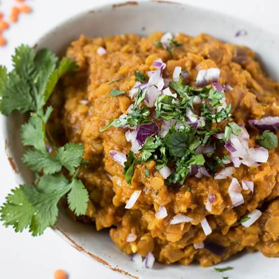 Spicy Ethiopian Red Lentils